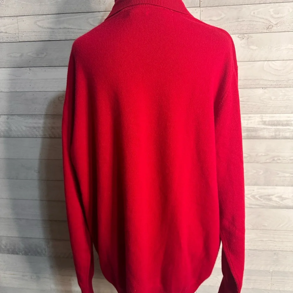 Shephe Cashmere Sweater Women’s XL Red Tunic Preppy Norm Core Casual - Picture 2 of 9
